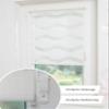 DECOLIA by Garesa Duo Roller Blind, No-Drill Clamp Mount, 95 x 150 cm, White Wave Design view 4