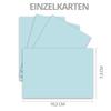 500 Individual Card-and-Envelope Sets, A7/C7, Light Blue view 2
