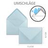 500 Individual Card-and-Envelope Sets, A7/C7, Light Blue view 3