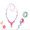 Small Foot 11726 Compact Wooden Bead Craft Set with Charms, Shapes, Ages 3+ view 3