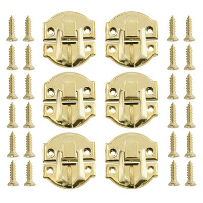 LBTODH Antique Latch, Buckle Closure for Jewelry Boxes, Gift Boxes, Dollhouses and Decorative Accessories (Gold)