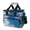 MONTOJ Blue Sky and White Clouds Leakproof Lunch Bag for Picnic, Hiking, Beach, 15 L view 1