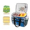 MONTOJ Blue Sky and White Clouds Leakproof Lunch Bag for Picnic, Hiking, Beach, 15 L view 3