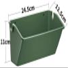 YMZ Green Rectangular Wall-Mounted Plastic Planter view 2