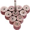 Utoolmart 240-Grit Abrasive Wheel Heads, 30 x 20 x 6 mm, Stainless Steel Handle, with Mandrel, 10-Pack view 1