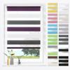 SBARTAR Double Roller Blind White-Anthracite-Aubergine 55 x 140 cm view 1