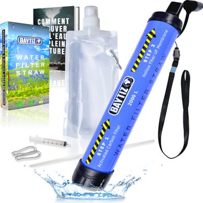 BAYTIZ Outdoor Water Filter and Drinking Bottle