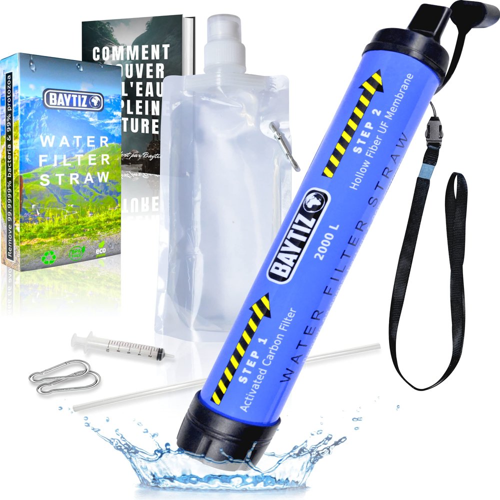 BAYTIZ Outdoor Water Filter and Drinking Bottle