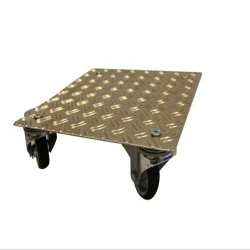 Heavy-Duty AluGrip-SV400 Plant Caddy, Up to 400 kg, Indoor/Outdoor, Aluminum, 400 x 400 mm