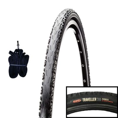 CST C-1096-P (44-559) 26 x 1.60 Tire + Tube, Cross All-Season Compound, DeMISLICK