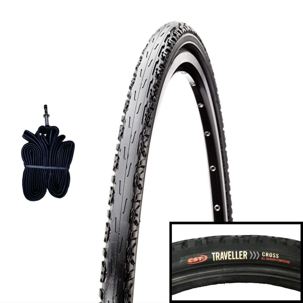 CST C-1096-P (44-559) 26 x 1.60 Tire + Tube, Cross All-Season Compound, DeMISLICK