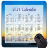 2021 Calendar Gaming Mouse Pad, Sea Dawn Sky Sunset view 1