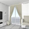 ALOHA RIO 4-Track Curtain Track, 140 cm, White, with Pleat Hooks view 4