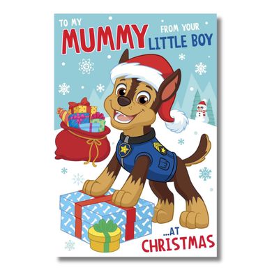 Official Paw Patrol Christmas Card to My Mama from My Little Boy