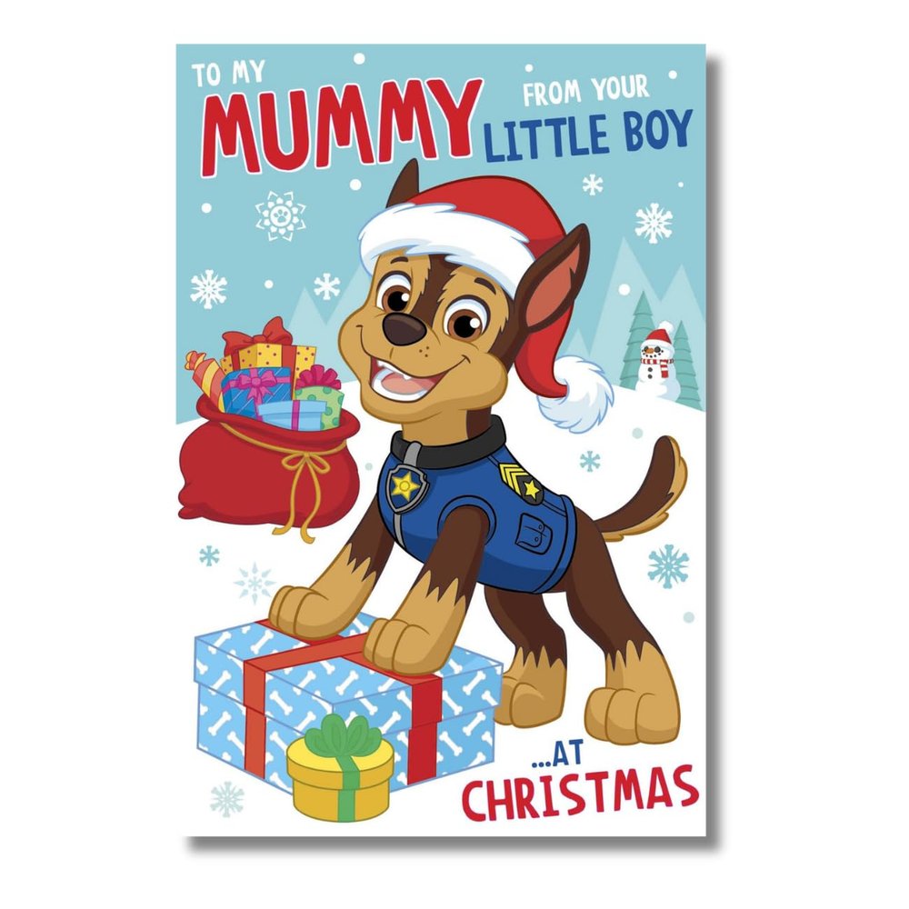 Official Paw Patrol Christmas Card to My Mama from My Little Boy