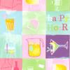 Melody Oilcloth Tablecloth 200 x 140 cm Rectangular, Party Multicolor #6163-02 view 2