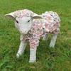 Fachhandel Plus Garden Figure with Flowers, Large Standing Sheep view 3