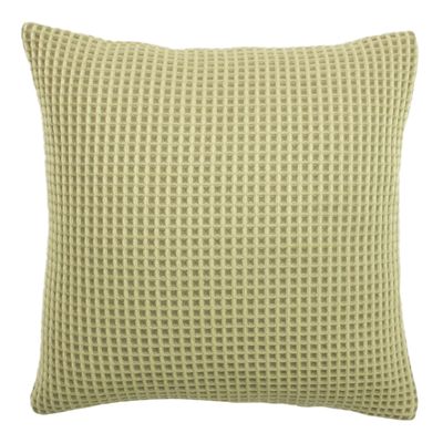 furn. Rowan Waffle-Knit Cushion with Polyester Filling, Natural, 45 x 45 cm