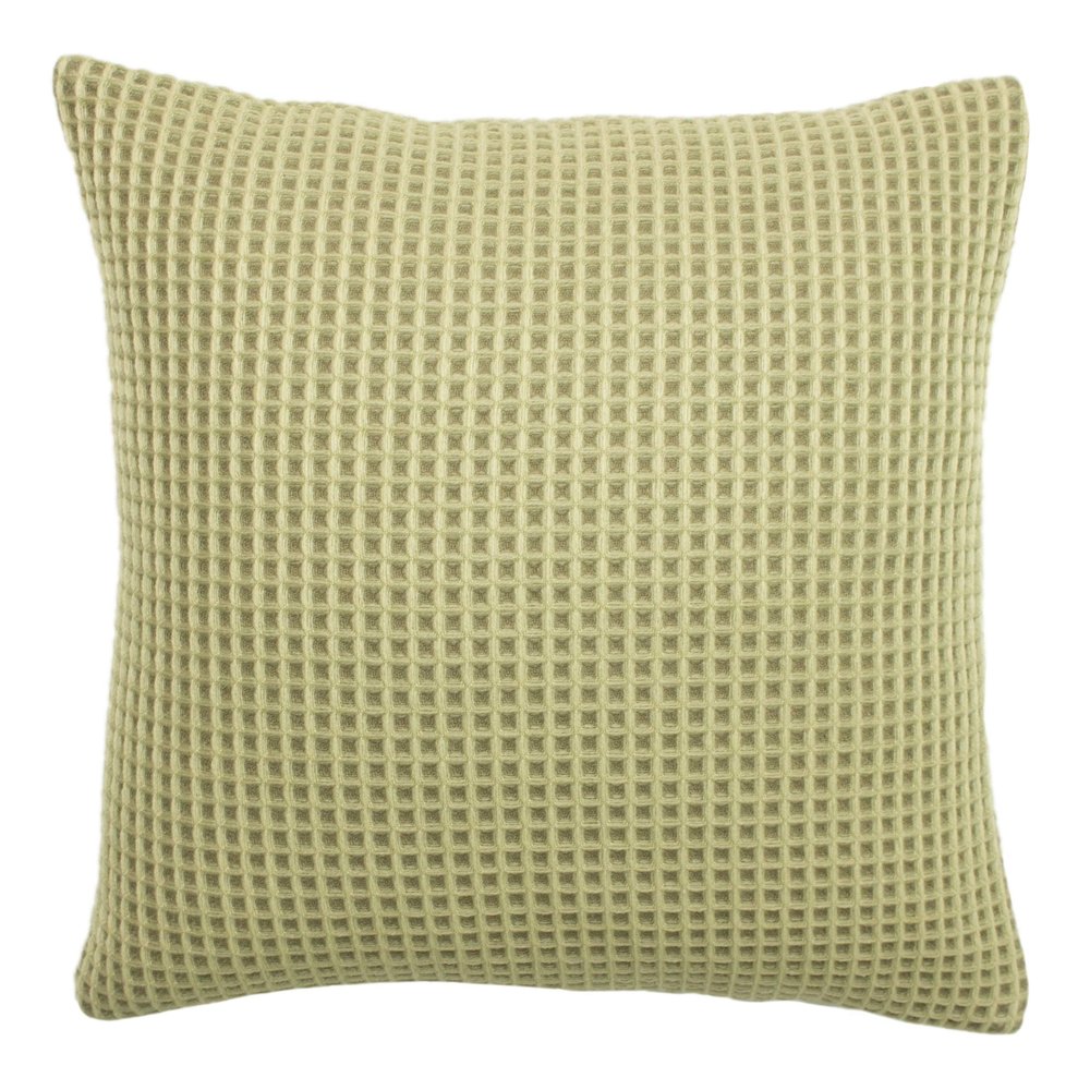 furn. Rowan Waffle-Knit Cushion with Polyester Filling, Natural, 45 x 45 cm