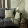 furn. Rowan Waffle-Knit Cushion with Polyester Filling, Natural, 45 x 45 cm view 3