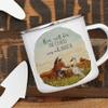 Ilka Parey Wandtattoo-Welt Enamel Camping Mug with Fox and Goose Couple view 2