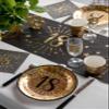 Santex 6789 60, Pack of 10 Metallic Glitter 60th Birthday Plates view 2