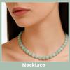 JM Design Green Moonstone Smooth Round Beads, 8 mm, 39.4 cm Strand view 4