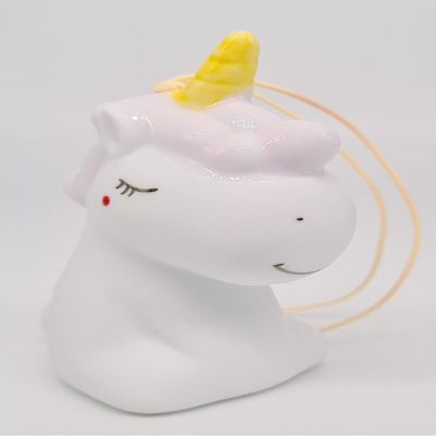 Unicorn Charm with Bell, Pink