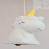 Unicorn Charm with Bell, Pink view 3
