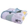 FANSU Floral Quilted Microfiber Bedspread, Reversible, 140 x 200 cm view 4