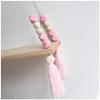 GJSN Wall-Mounted Shelf, Three-Tier Storage Rack, Pink view 3