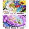 DIY 5D Diamond Painting Full Drill Kit, Black and White, Round Drill, 30 x 75 cm view 4