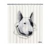BAGEYOU Funny Bull Terrier Puppy Shower Curtain with Teardrop Paper Design, 183 x 203 cm, Waterproof, 12 Hooks view 1