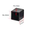 Flyshop Square Chair Leg Caps, 20 x 20 mm, Black, 24-Pack view 2