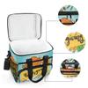 MONTOJ Thanksgiving Dinner Painting Tote Cooler Bag, Insulated Lunch Bag for Women and Men, 15L view 4