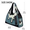 MONTOJ Cartoon Bulldog Sports Gym Bag for Women view 3