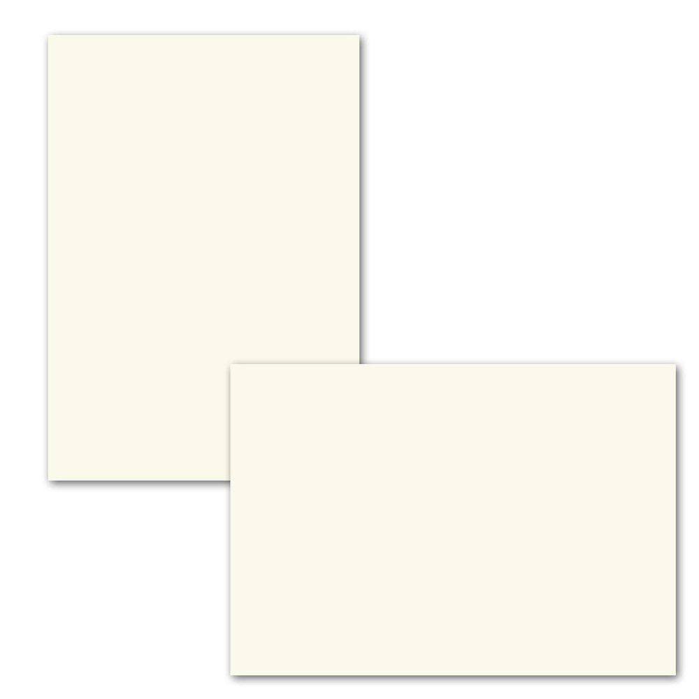 700 Insert Sheets for B6 Folded Cards, Cream White, 123 x 174 mm, Unscored