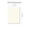 700 Insert Sheets for B6 Folded Cards, Cream White, 123 x 174 mm, Unscored view 2
