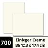 700 Insert Sheets for B6 Folded Cards, Cream White, 123 x 174 mm, Unscored view 3