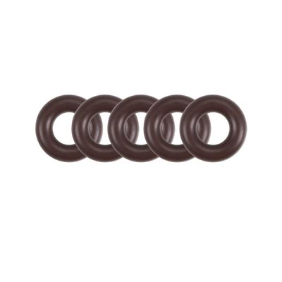 Sourcing Map 5-Pack FKM Fluororubber O-Rings, 12 mm OD × 6 mm ID × 3 mm