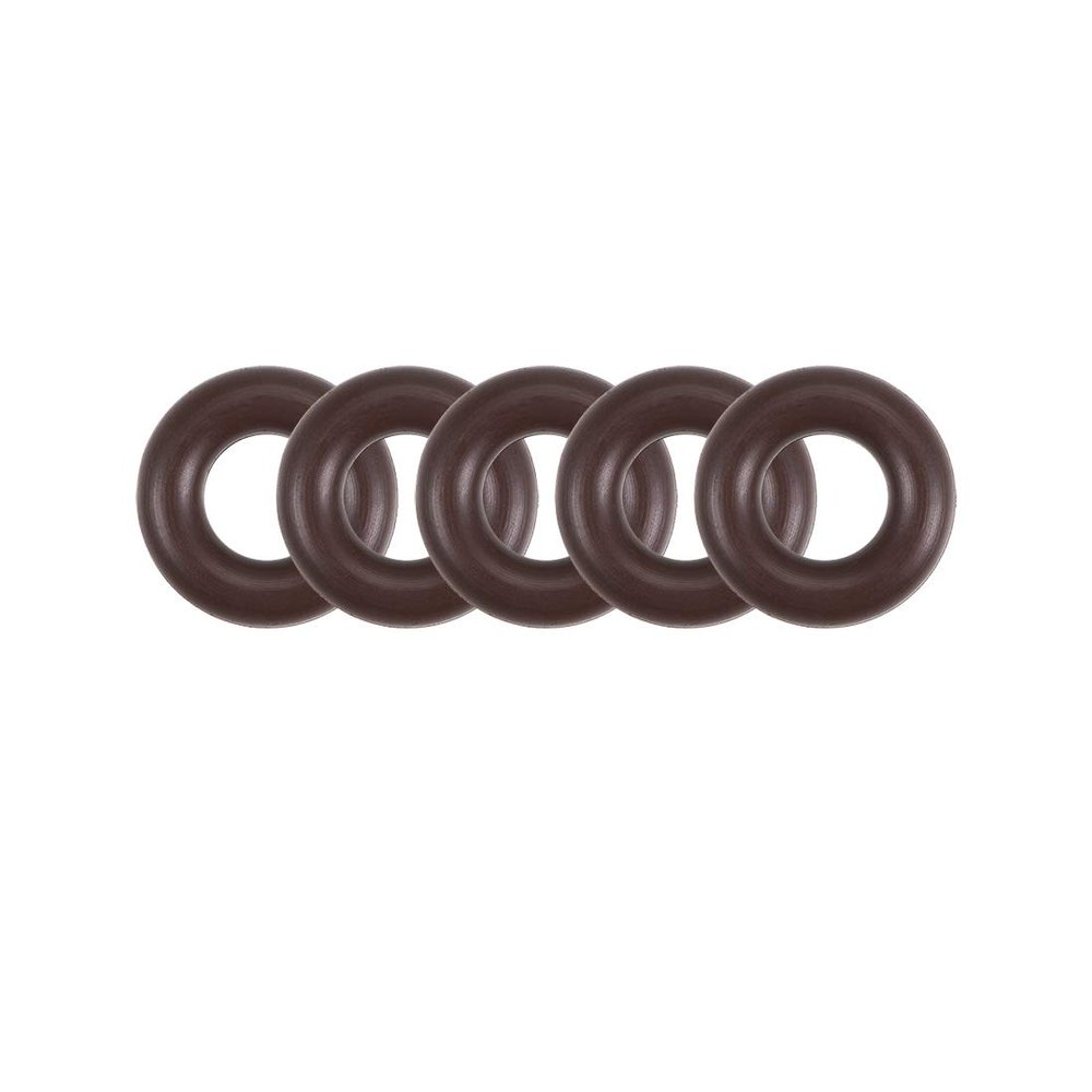 Sourcing Map 5-Pack FKM Fluororubber O-Rings, 12 mm OD × 6 mm ID × 3 mm