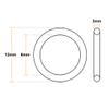 Sourcing Map 5-Pack FKM Fluororubber O-Rings, 12 mm OD × 6 mm ID × 3 mm view 3