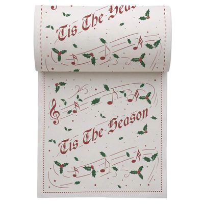 Five Star Tis The Season 100% Cotton Christmas Cocktail Napkins, 50 per Roll, 11.4 x 11.4 cm, White