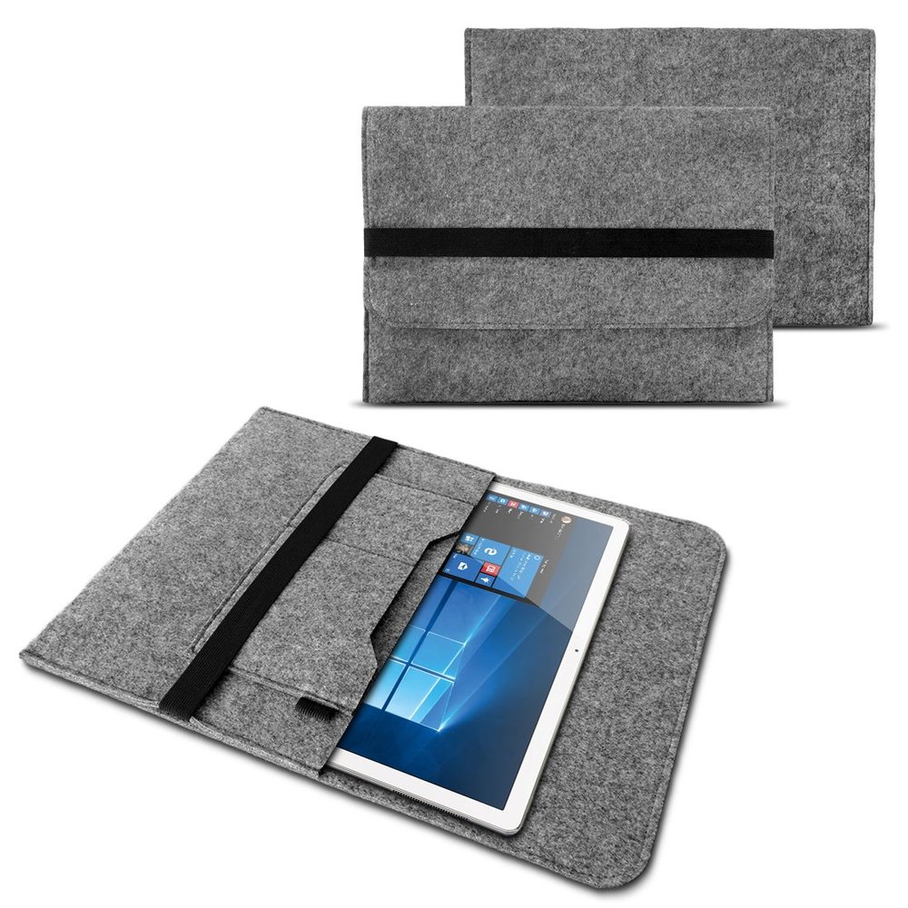 NAUC Felt Sleeve for Captiva Pad 12 Tablet, Gray