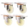 3"/4" Heavy-Duty Industrial Casters, Nylon Swivel Casters with Brakes, 320 kg, 4-Pack view 1