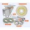 3"/4" Heavy-Duty Industrial Casters, Nylon Swivel Casters with Brakes, 320 kg, 4-Pack view 4