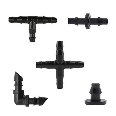 230-Piece Barbed Irrigation Fittings Kit for 1/4-Inch Drip Tubing