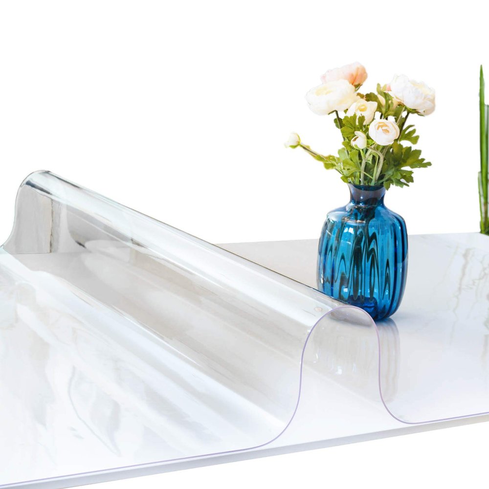 ANRO Transparent Washable PVC Table Cover, 2 mm, 110 x 135 cm