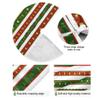 ALAZA Merry Christmas Tree Skirt, Green Striped, Large Wicker Christmas Tree Mat view 3