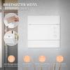 ECD Germany White Wall-Mounted Mailbox with Newspaper Compartment, Lock and 2 Keys, 37 x 10.5 x 36.5 cm view 2